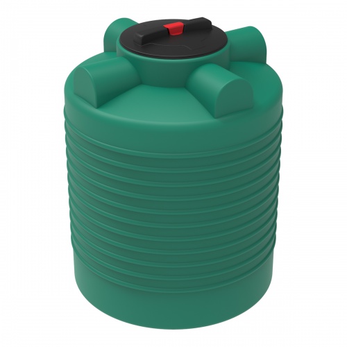 Емкость ЭВЛ 300 с крышкой с дыхательным клапаном зеленый