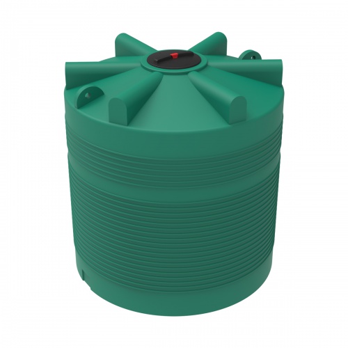 Емкость ЭВЛ 5000 с крышкой с дыхательным клапаном зеленый