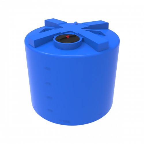 Емкость TH 5000 с крышкой с дыхательным клапаном синий