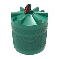 Емкость ЭВЛ 5000 с откидной крышкой с дыхательным клапаном зеленый